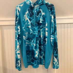 Mens HABIT SIZE L SOLAR FACTOR HOODED SHIRT